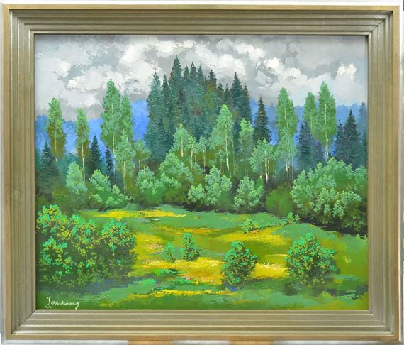 By Daibe lake by Juris Bindemanis, End of 20th century