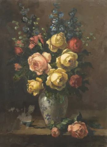 Bloemstilleven by Anna Carolina van den Berg