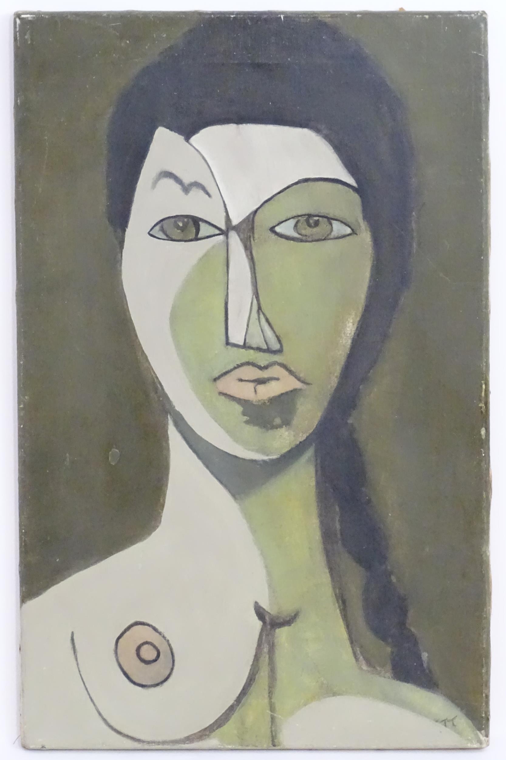 An abstract portrait depicting a female nude by Pablo Picasso, 20th century