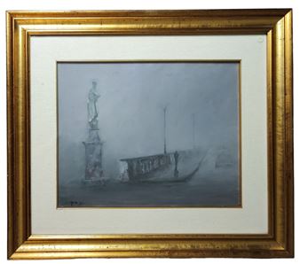 Ponte di San Giorgio con la nebbia - Ferrara - Alfeo Capra