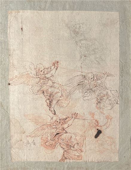 Studi di angelo in volo - Angelo Michele Colonna