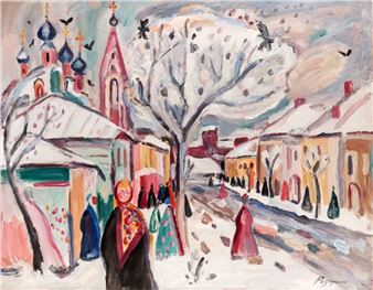 A Wintery Street - Victor Razgulin