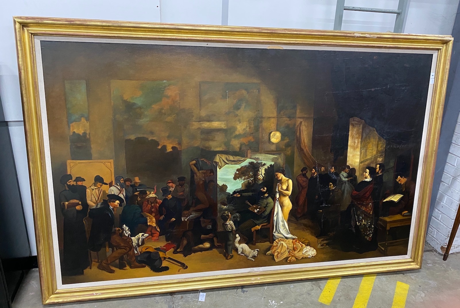 Gustave Courbet | The painter's studio | MutualArt