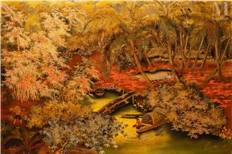 Coin du village de Bentre, Cochinchine - Le Thy