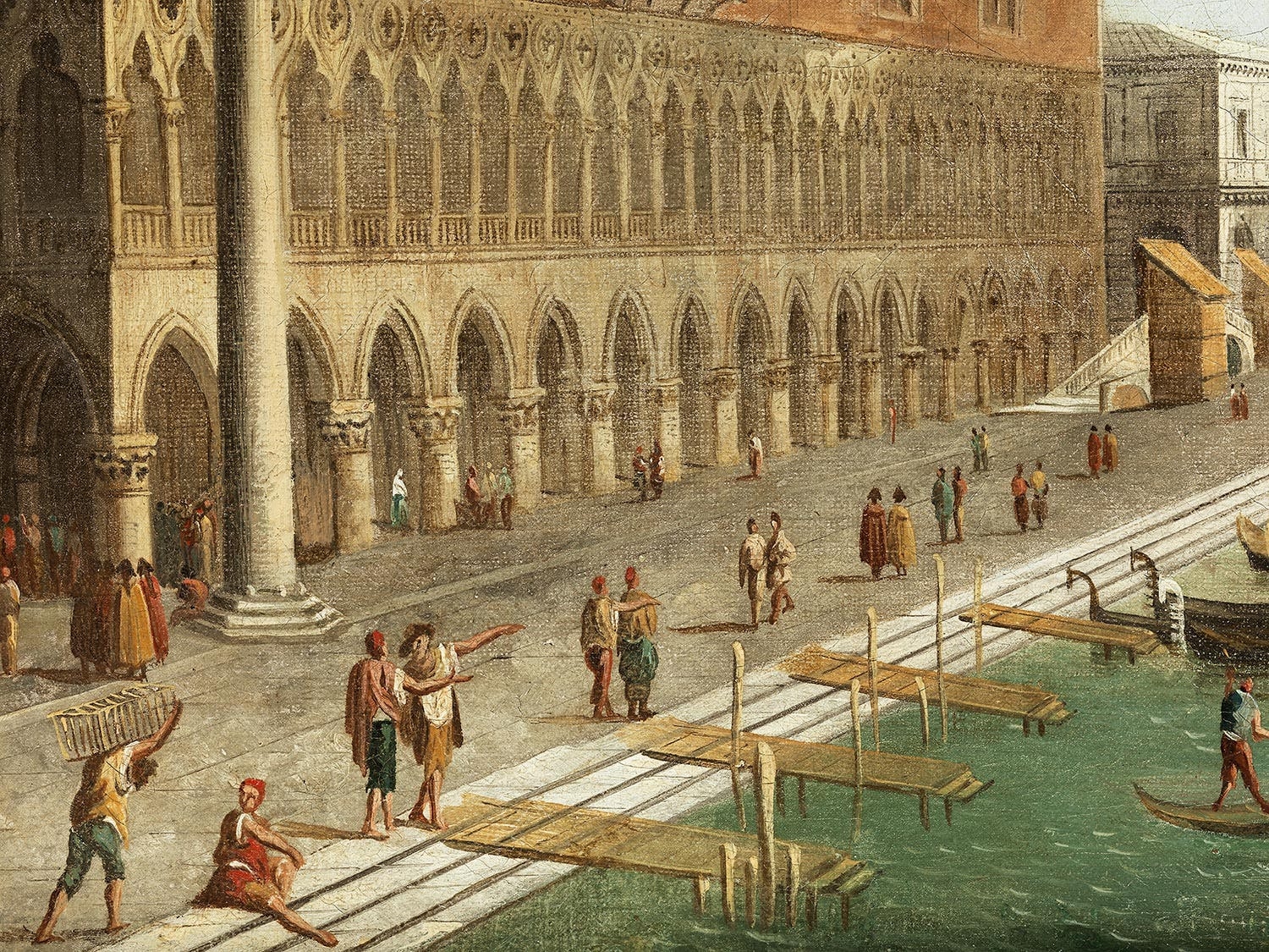 Vincenzo Chilone Vedute mit Blick auf den Dogenpalast (1758) MutualArt