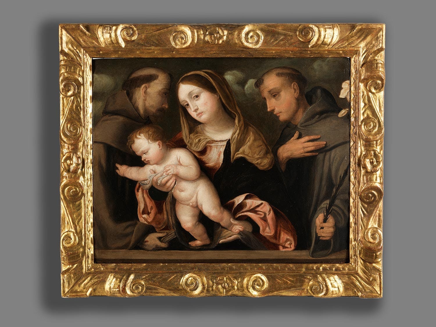Giulio Romano | Maria mit dem Kind sowie den Heiligen Franziskus und ...