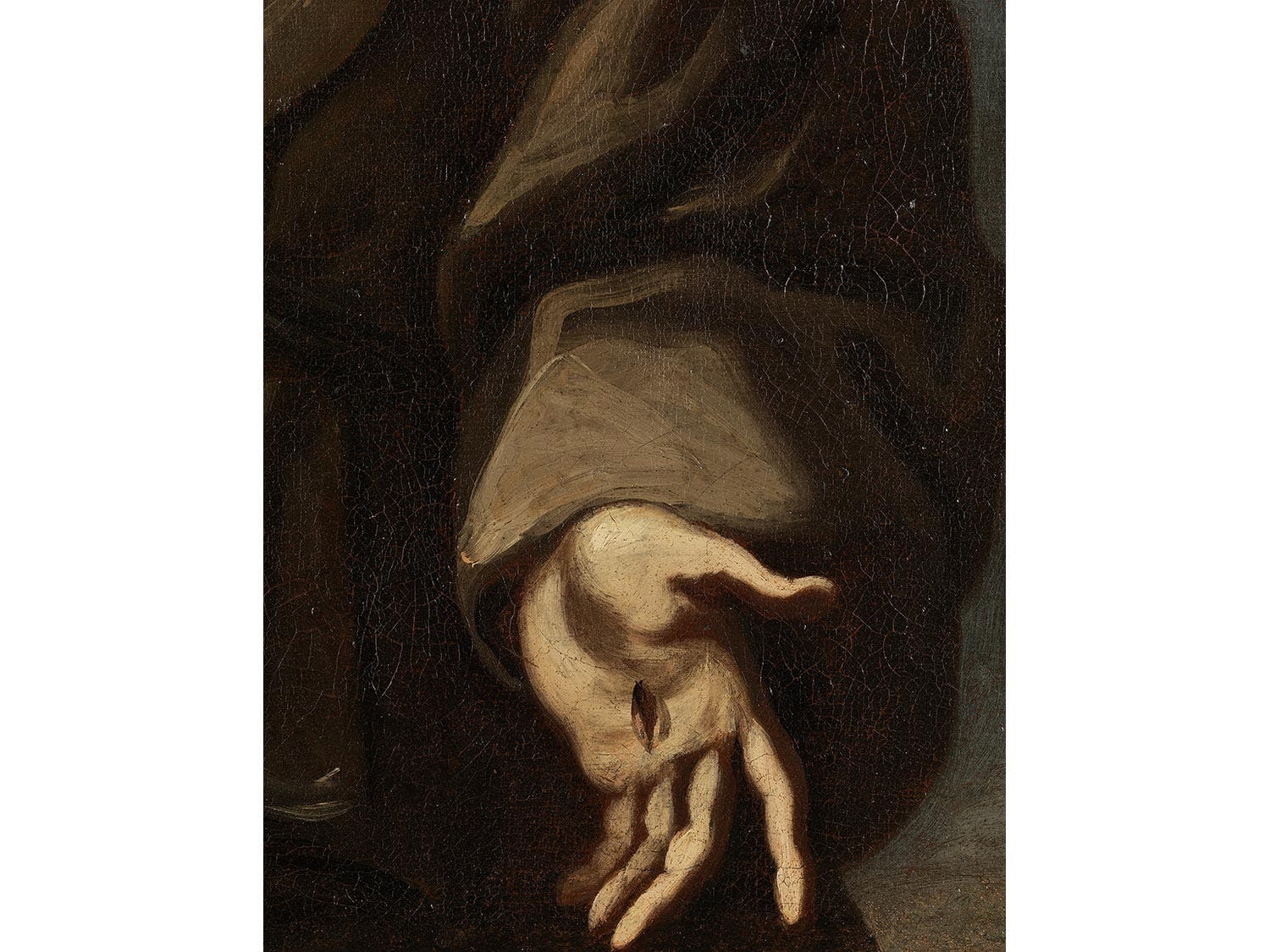 Artwork by Alessandro Magnasco, Der Heilige Franz von Assisi empfängt
die Stigmata, Made of Oil on canvas