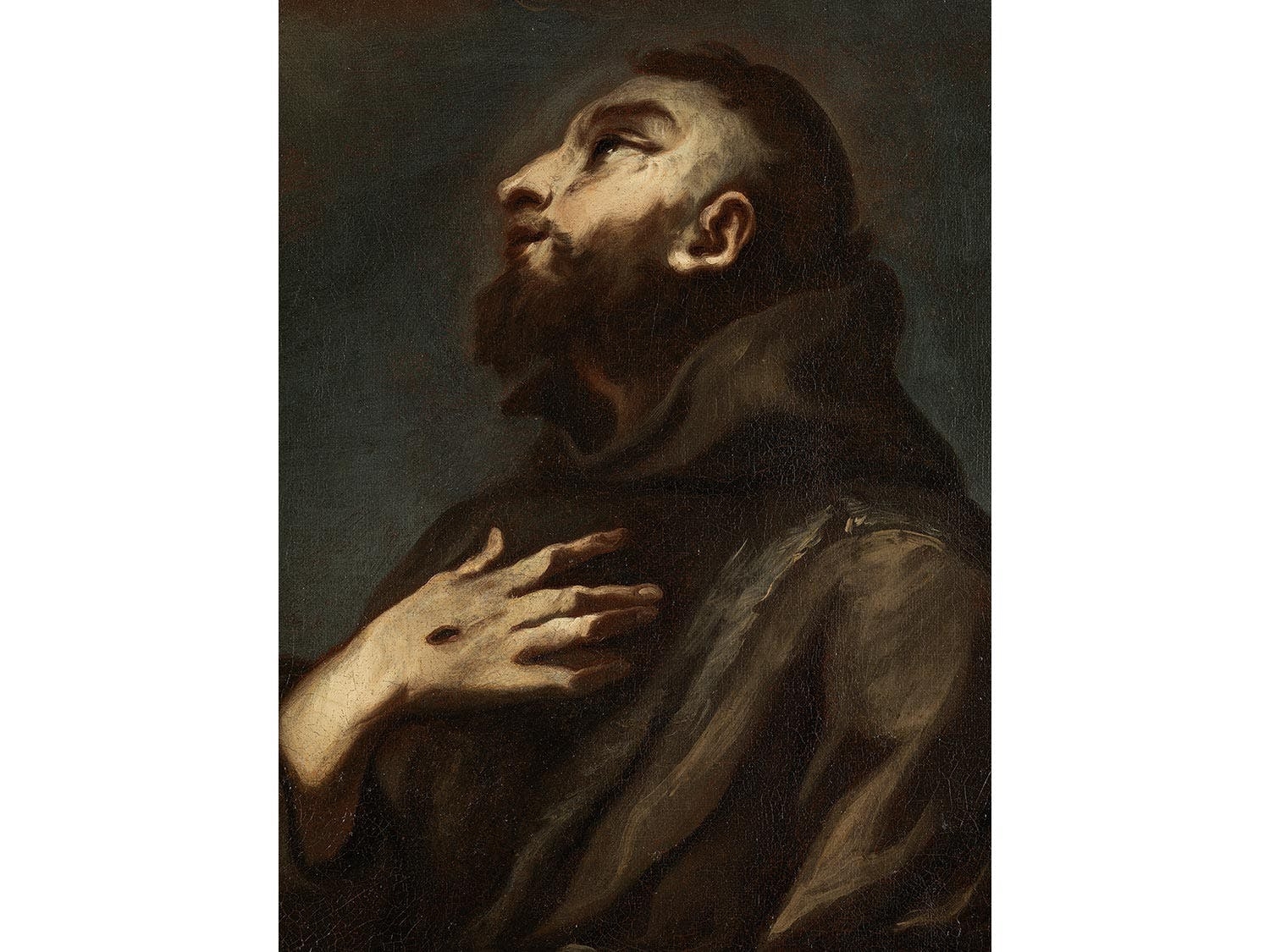 Artwork by Alessandro Magnasco, Der Heilige Franz von Assisi empfängt
die Stigmata, Made of Oil on canvas