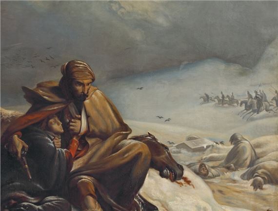 Withdrawal from Russia by Constantin Daniel Stahi, 1882