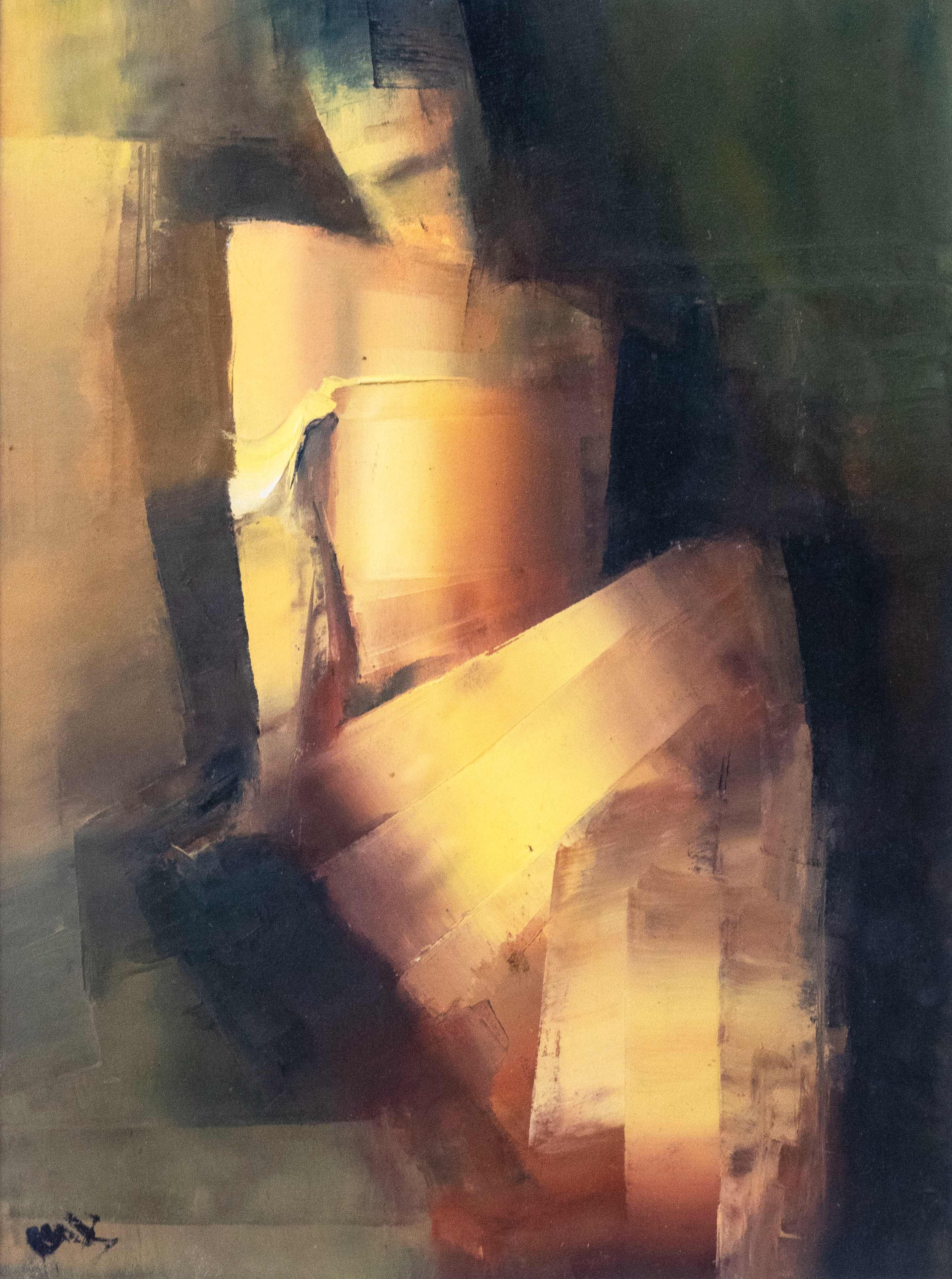 Artwork by Georgeta Grabovschi, The Model, Made of Oil on lined canvas