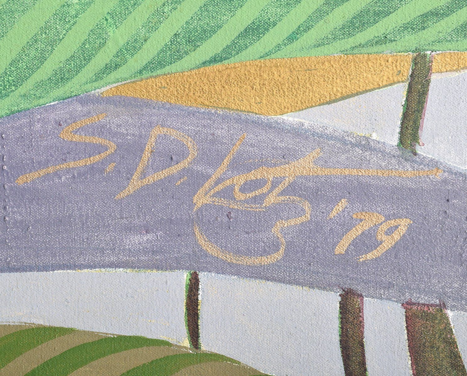 Artwork by Steve Lotz, Black Iris., Made of mixed media on canvas