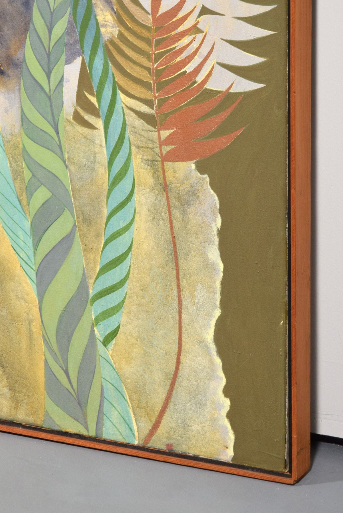 Artwork by Steve Lotz, Black Iris., Made of mixed media on canvas