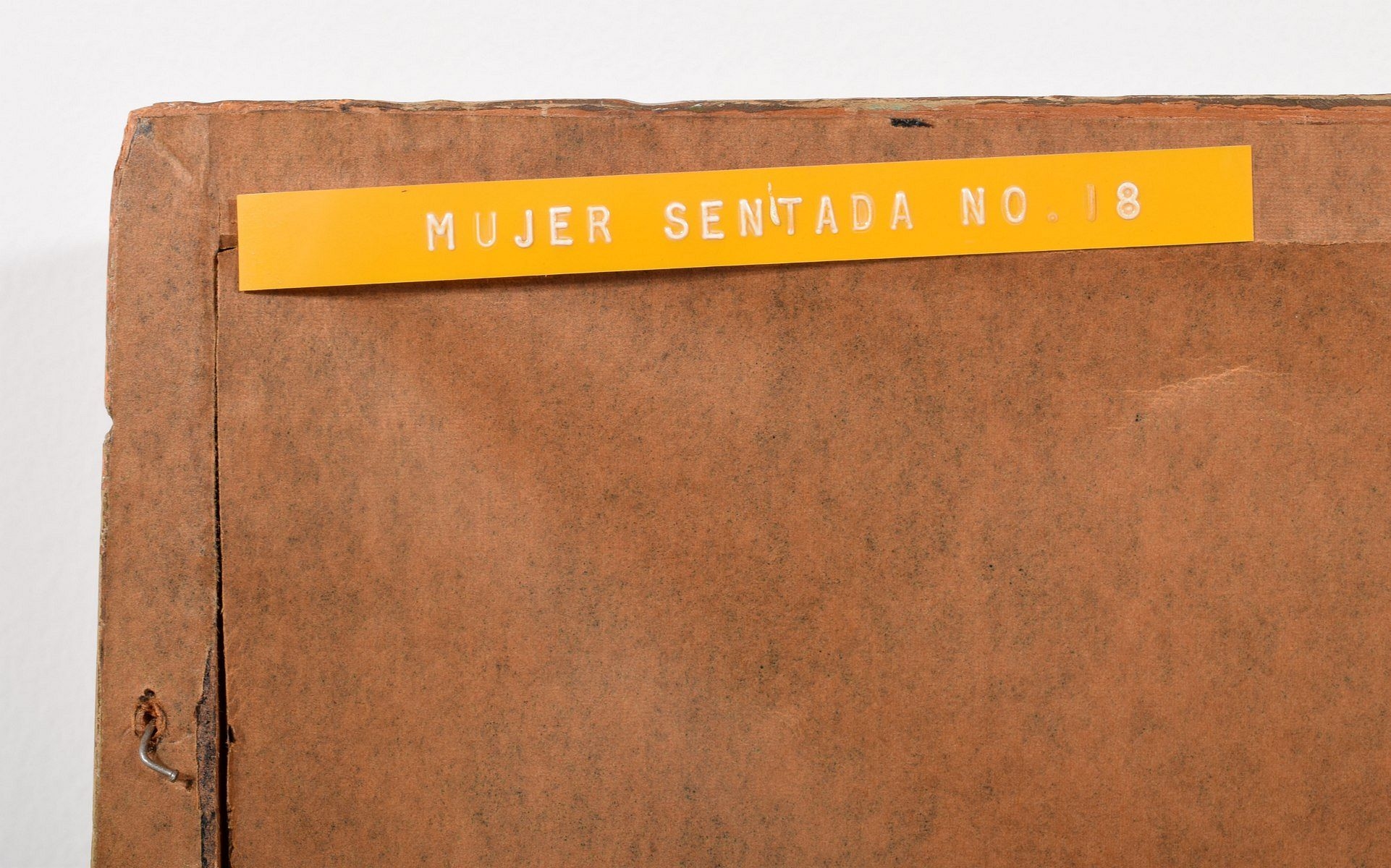 Artwork by Ángel Botello, Mujer Sentada #18, Made of oil on panel