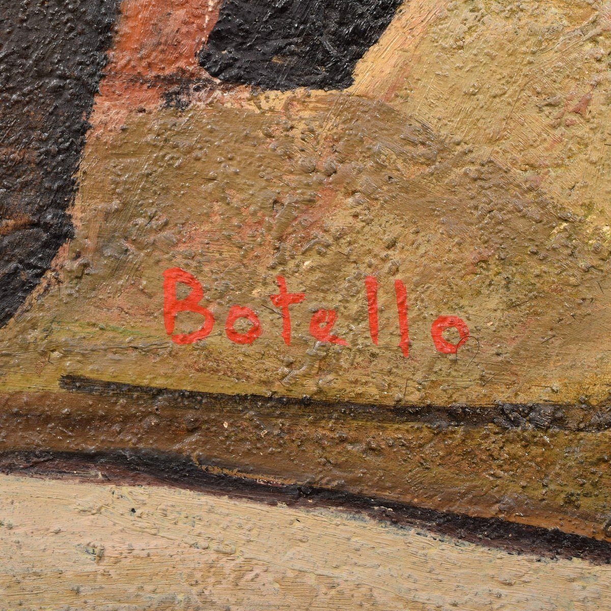 Artwork by Ángel Botello, Mujer Sentada #18, Made of oil on panel