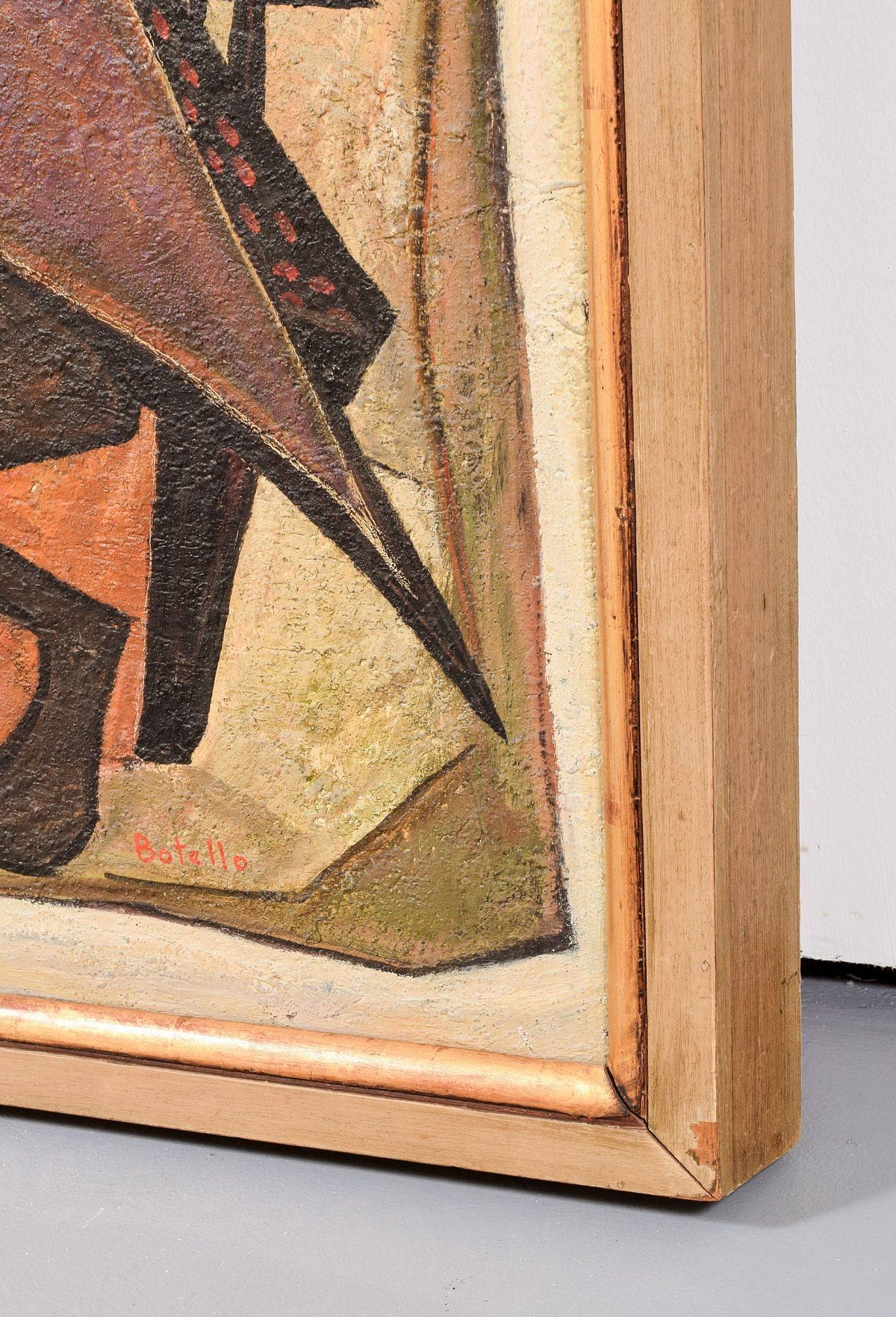 Artwork by Ángel Botello, Mujer Sentada #18, Made of oil on panel