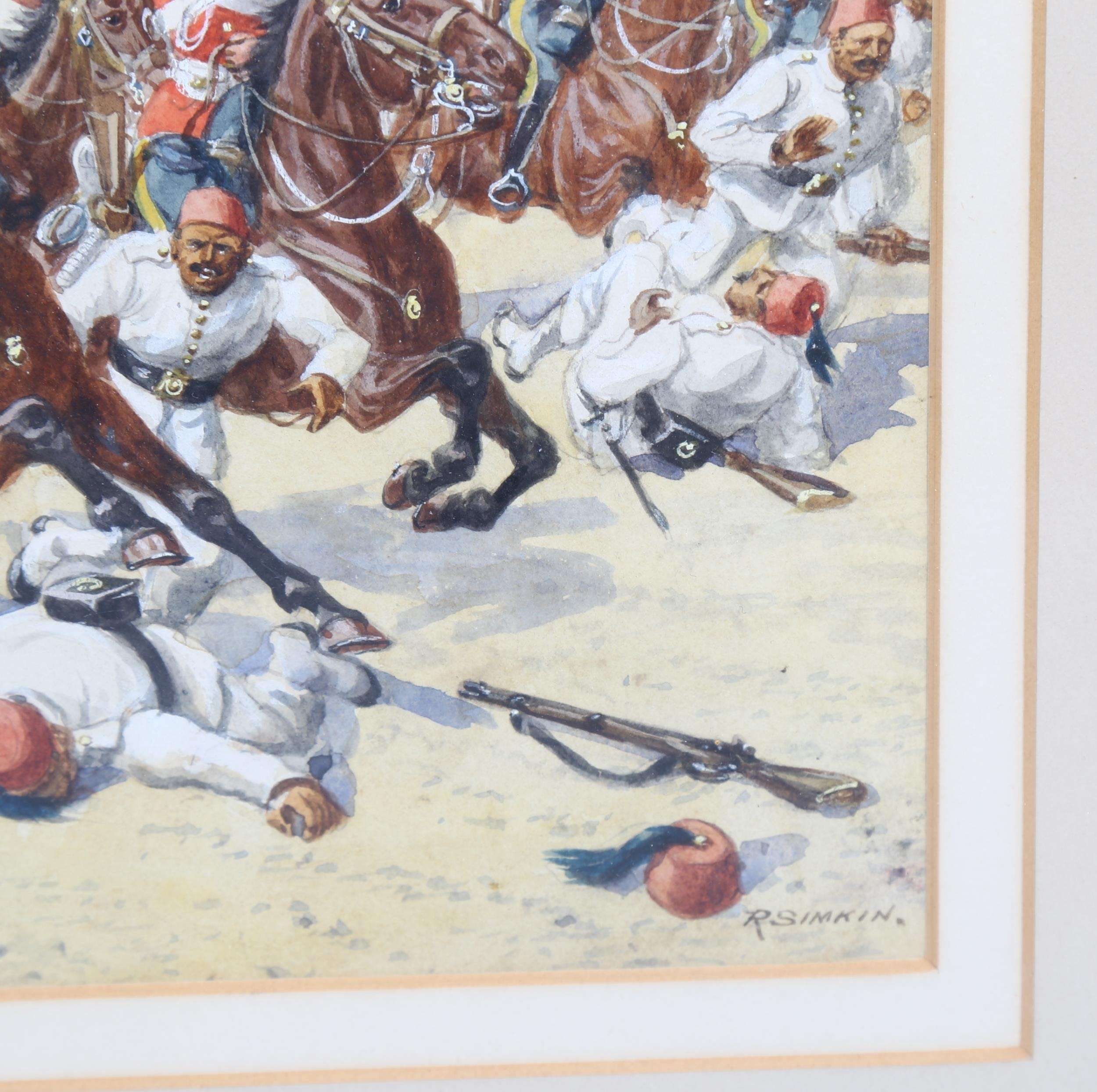Richard Simkin | The 4th Royal Irish Dragoon Guards, Tel-El-Kebir (1882 ...