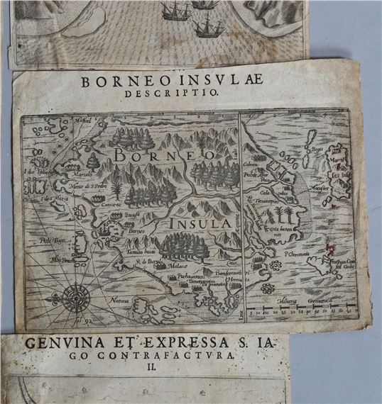 Theodor de Bry | Map of Borneo and 7 other engravings | MutualArt