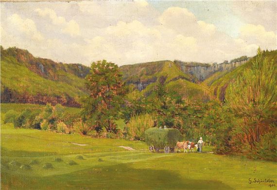 Untitled by Gustav Schönleber, dated 1906