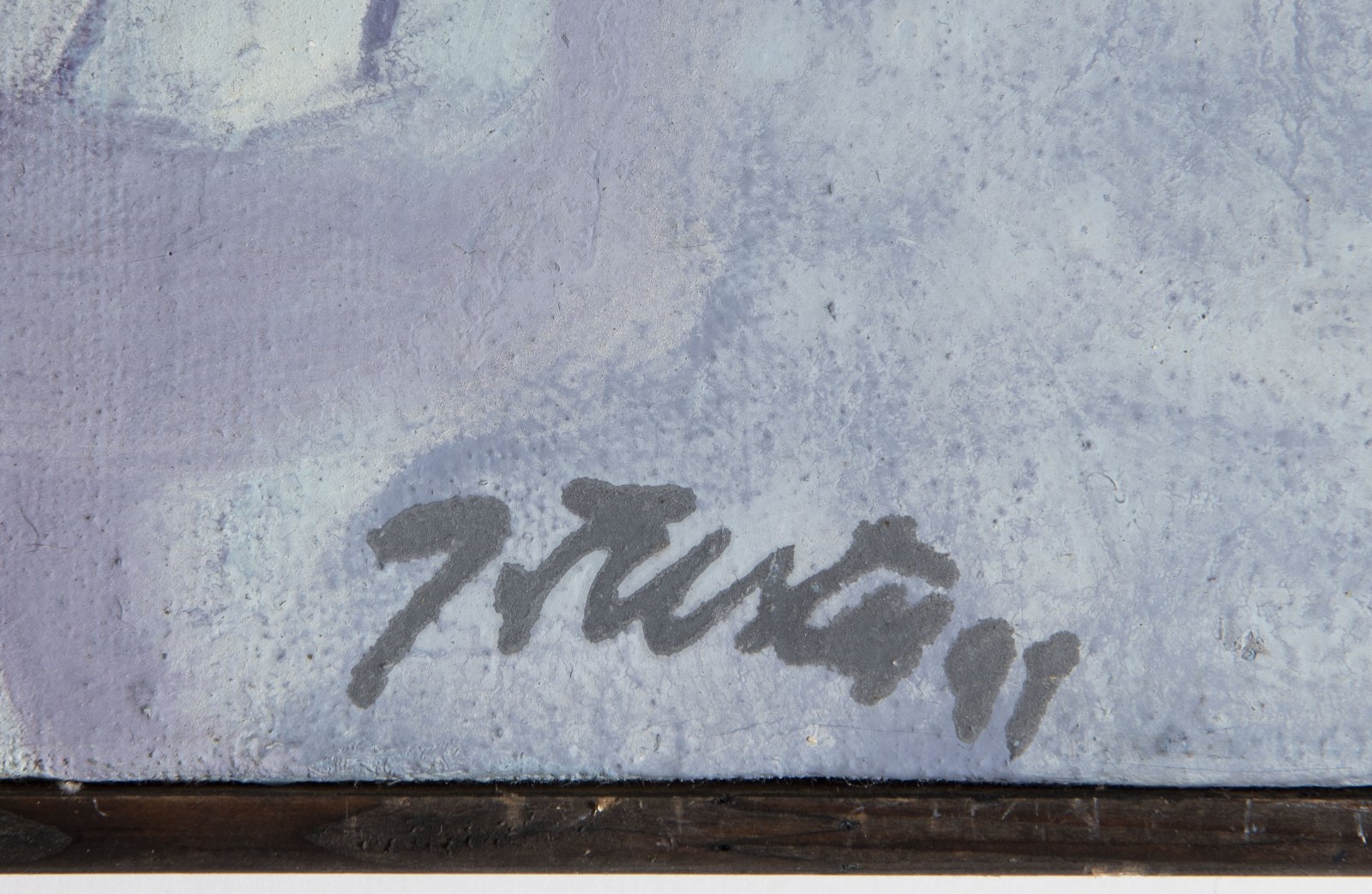 Artwork by Jaroslav Šusta, STONE COLUMN, Made of Oil on canvas