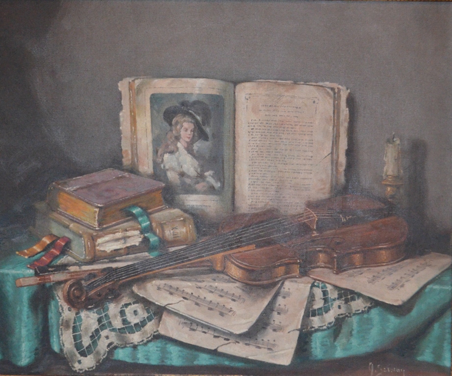 Artwork by Arisztid Szendy, Still-life, Made of oil on canvas