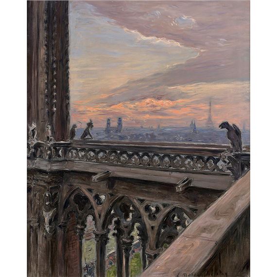 Paris, view from the towers of Notre-Dame by Étienne Moreau-Nélaton