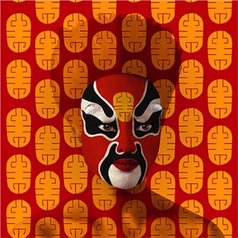 Orlan: Pekin Opera Facing Design and Augmented Reality - Chelouche Gallery