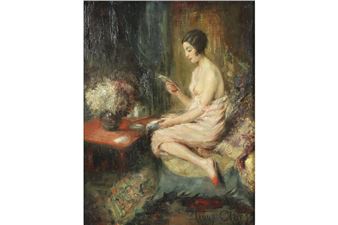 “Dame aan een salontafel” - Truus Claes