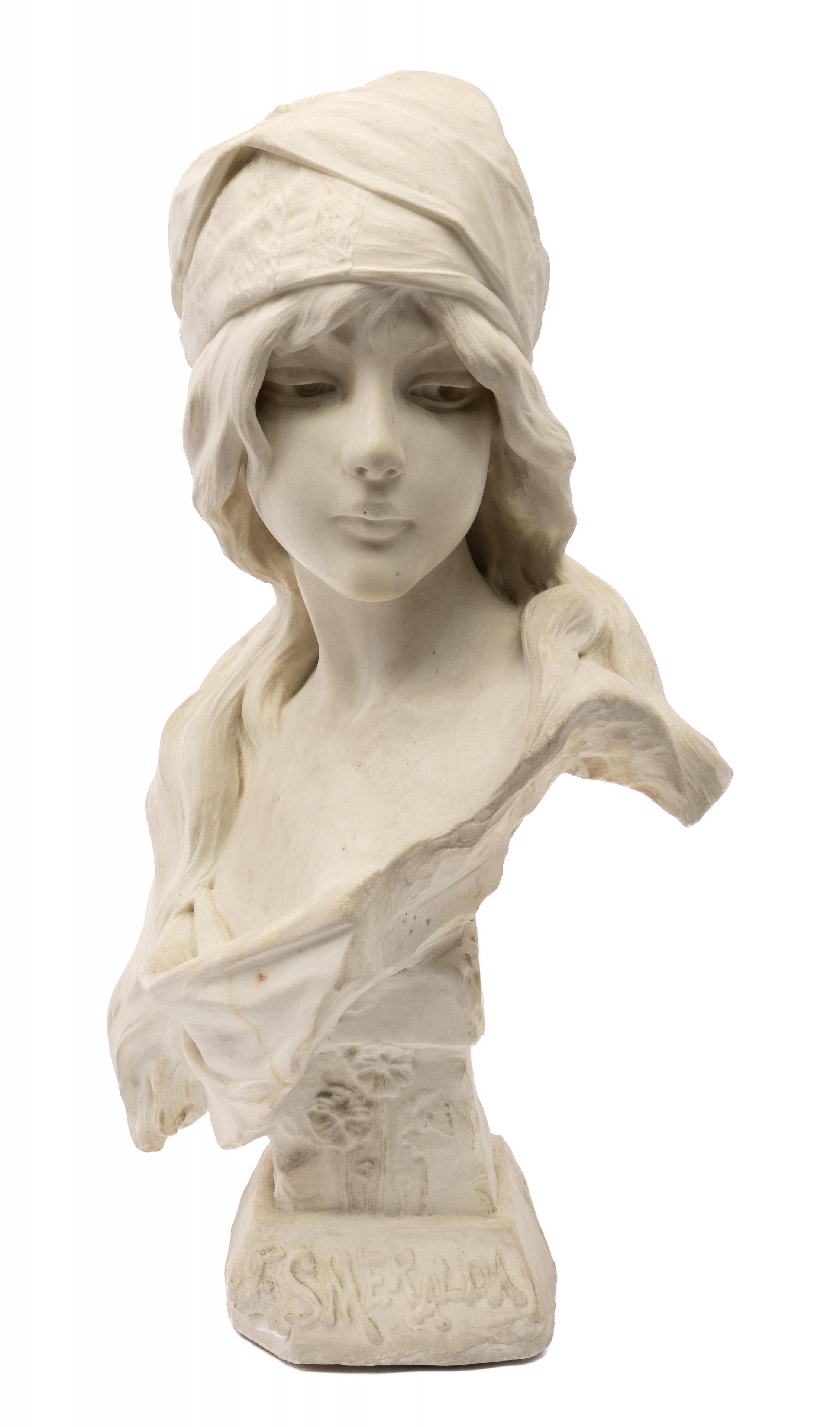 彫刻家 堤直美作 ブロンズ像 女性と鳥 重さ約6kg 大理石台 D R5830B-