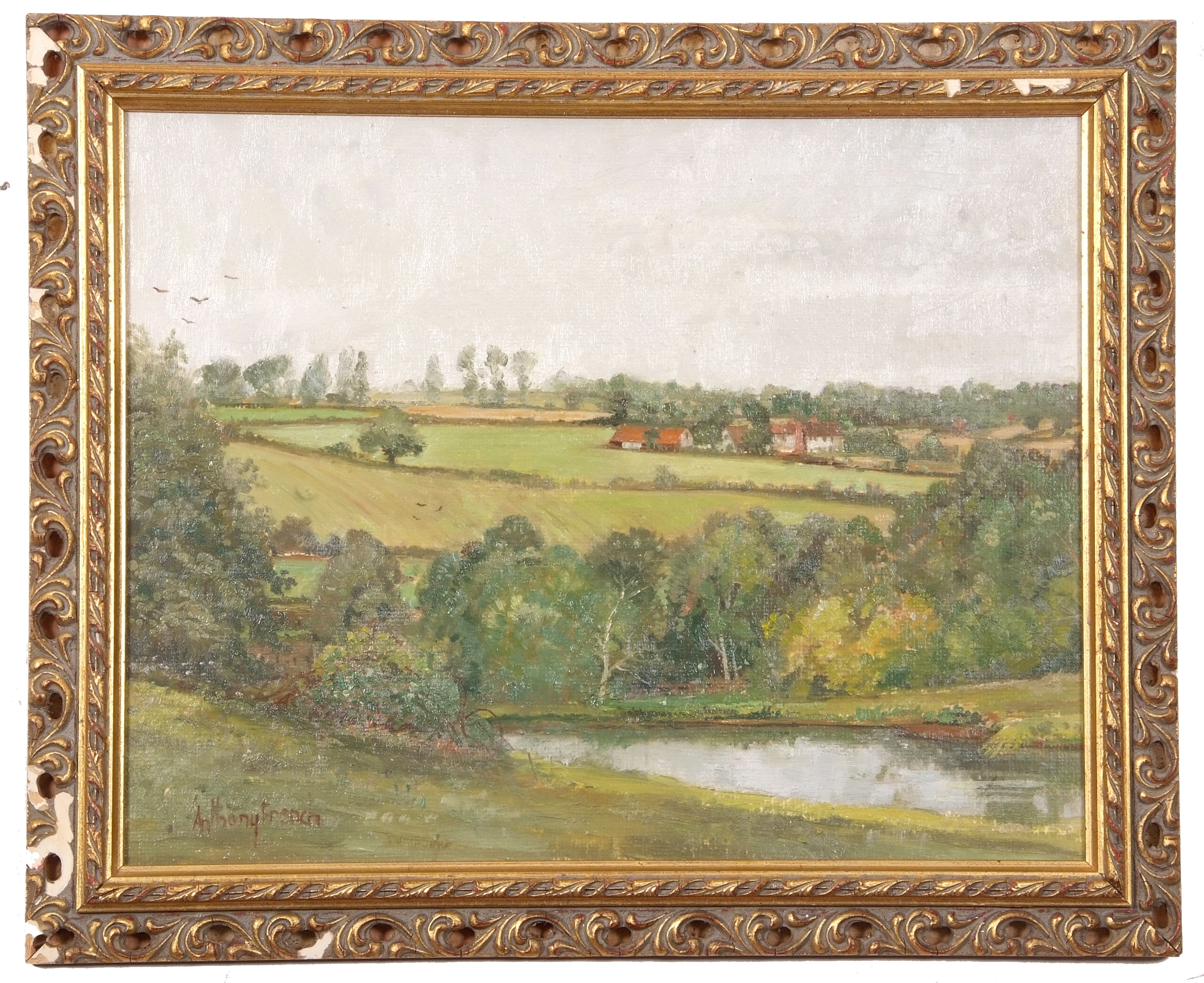Artwork by Anthony French, Landscape, Made of oil on board