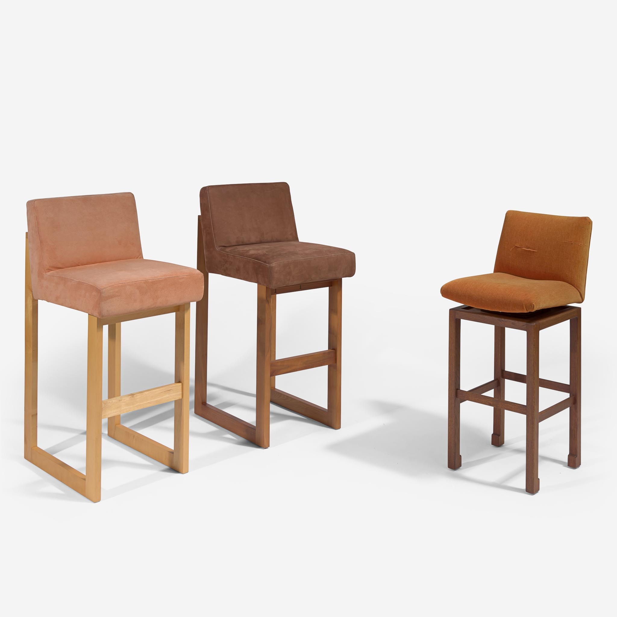 Vladimir Kagan | Two Cubist Bar Chairs and a Met Bar Stool, Model 6504 ...