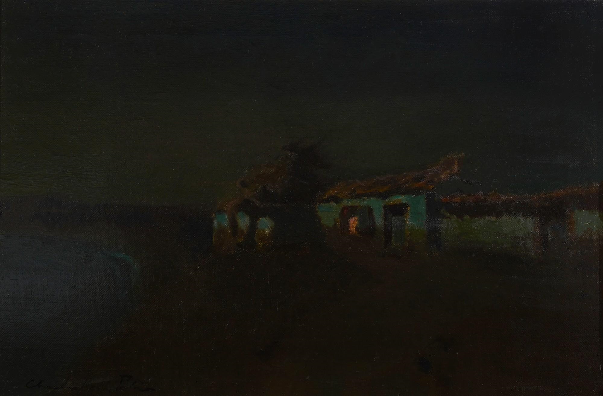 Charles Rollo Peters | Monterey adobe nocturne | MutualArt