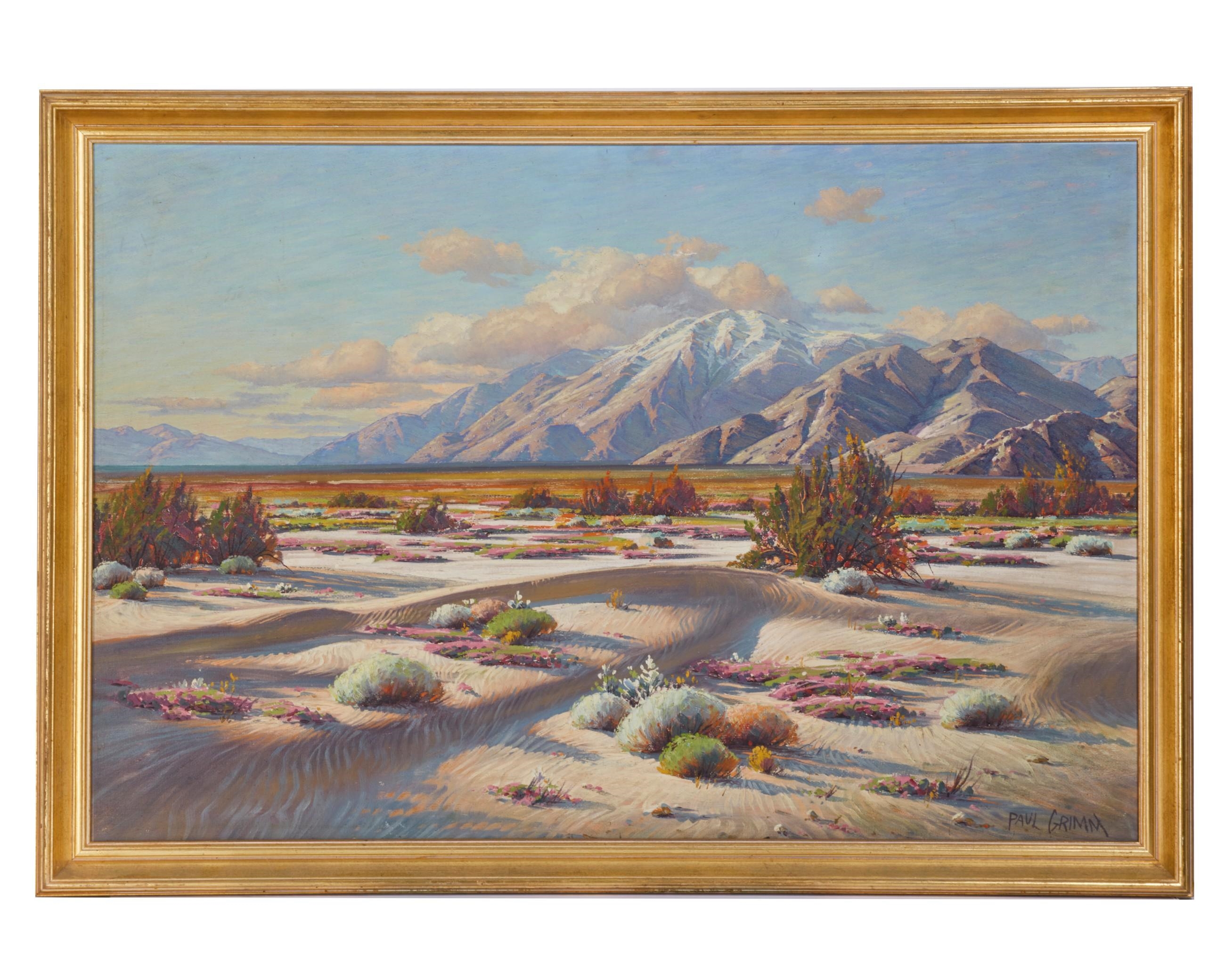 Artwork by Paul Grimm, Desert enchantment, 1939, Made of oil on canvas