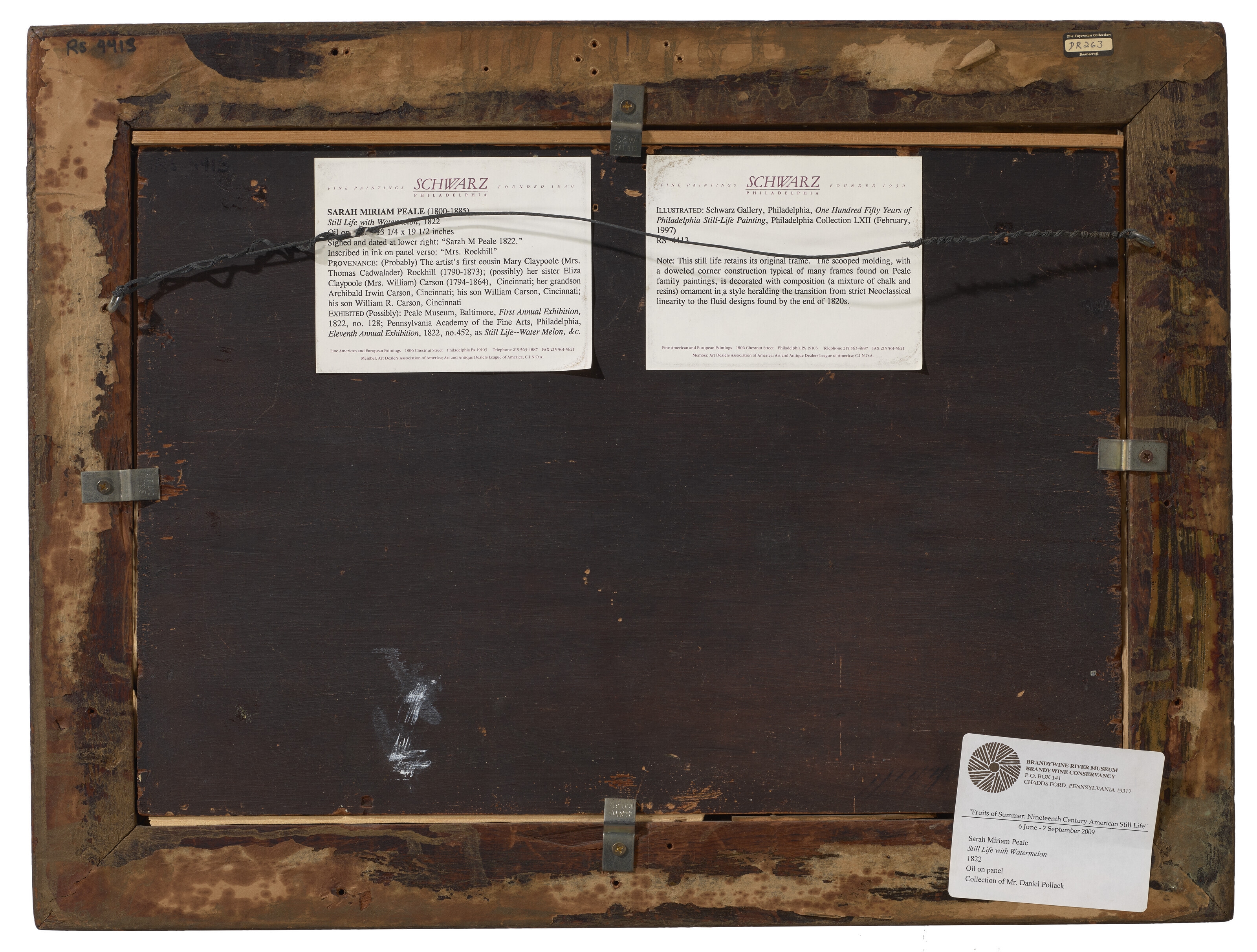 Artwork by Sarah Miriam Peale, Watermelon, Made of oil on panel