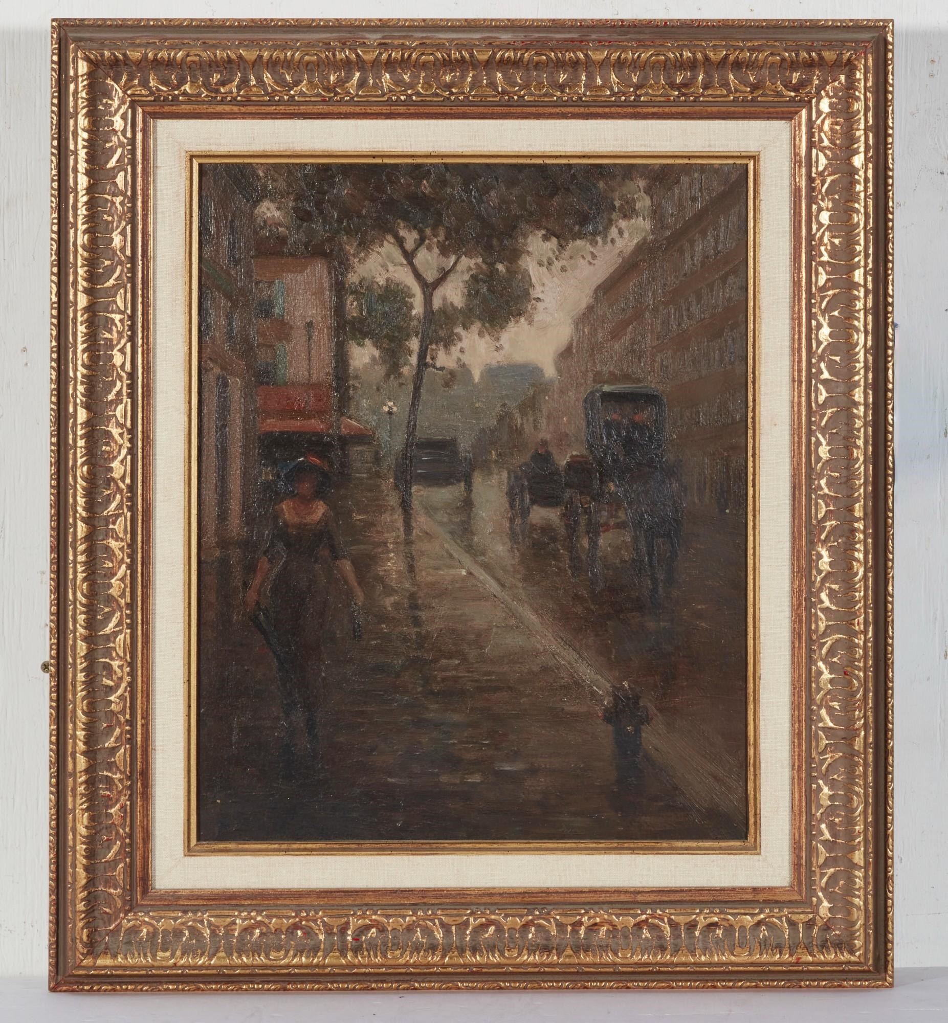 Frank Coburn New York street scene, 1896 (1896) MutualArt