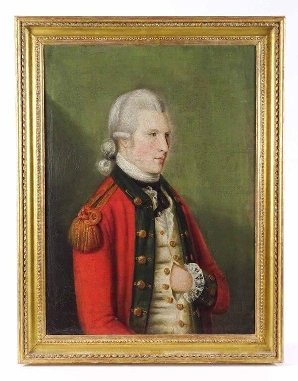 Nancy Ellison Painting 19th c. portrait of an English Naval Captain