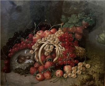still life of Cherries - J. Major