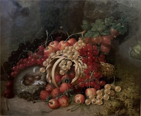 still life of Cherries - J. Major
