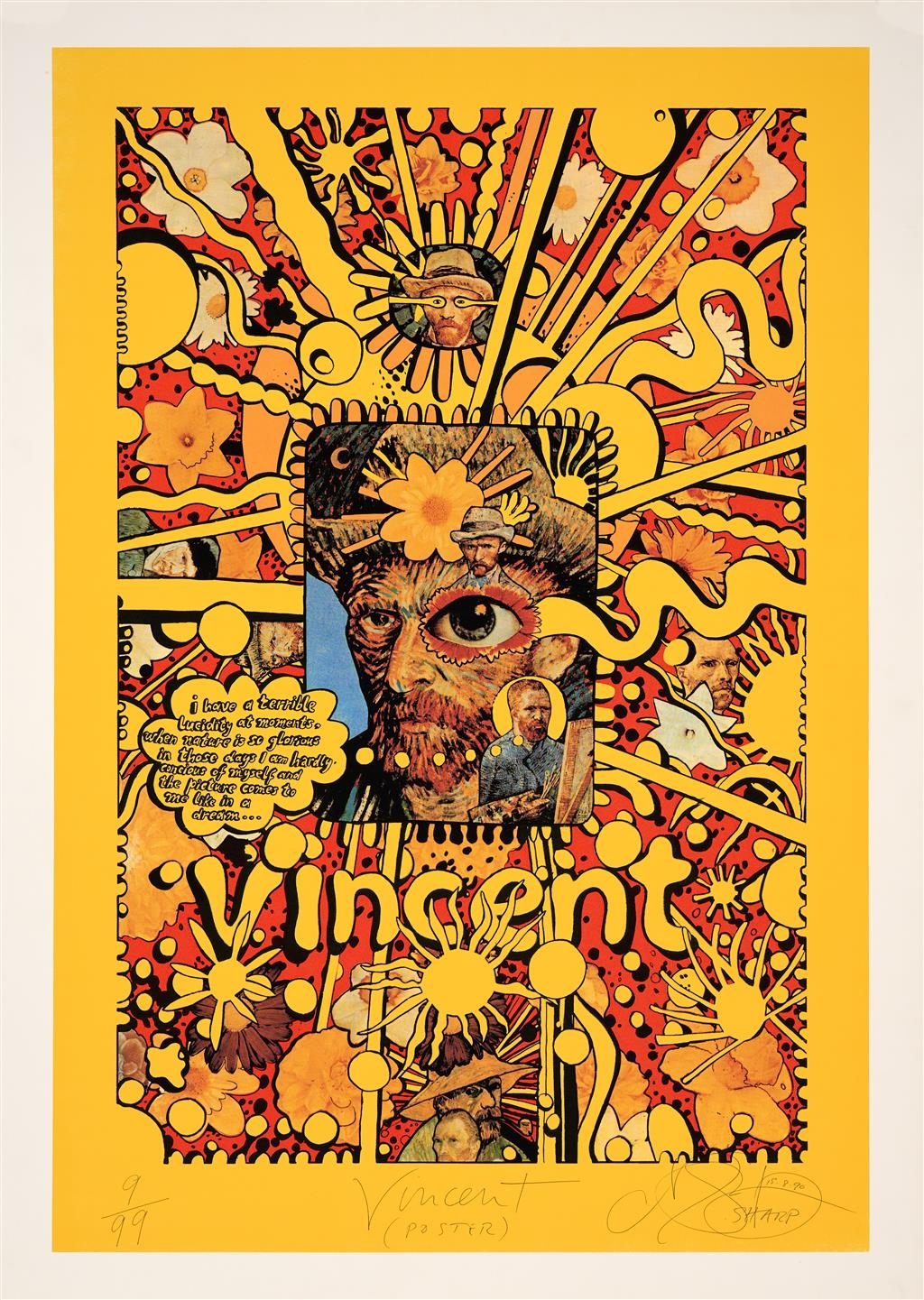 Martin Sharp | Vincent (Poster) (1990) | MutualArt