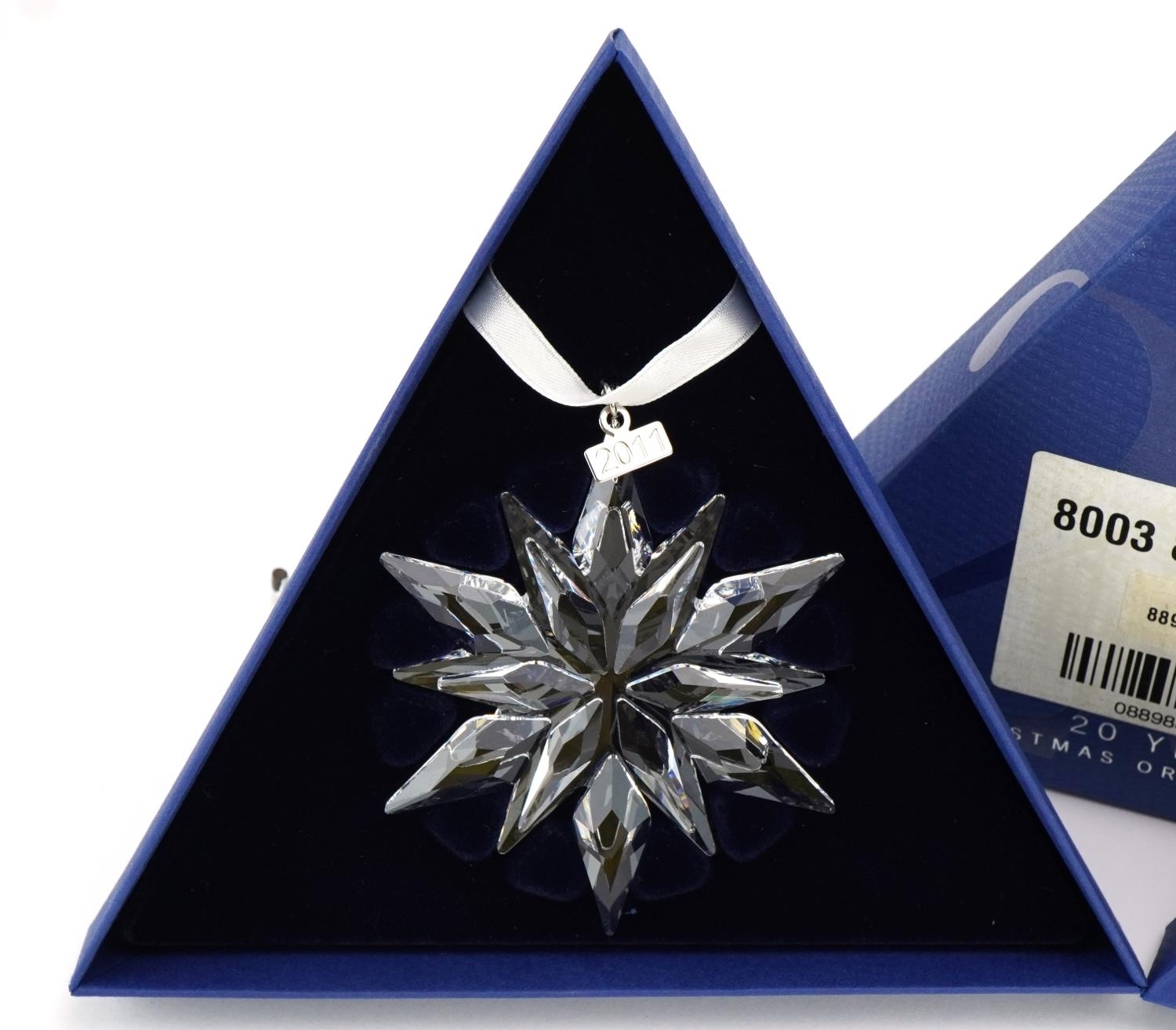 Swarovski Two Swarovski Crystal Christmas ornaments with boxes