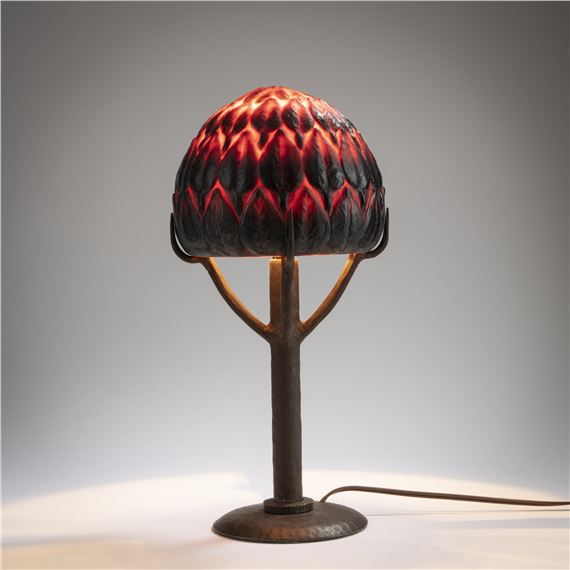 'Arbres' table light by Gabriel Argy-Rousseau, 1926