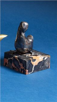 Cannetons Pair of sculptures forming bookends - Gaston Rischmann