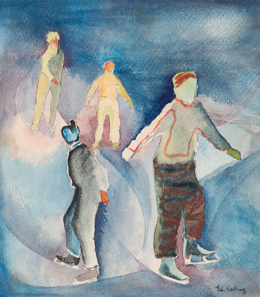 Edmund Kesting | Eisläufer (1950) | MutualArt
