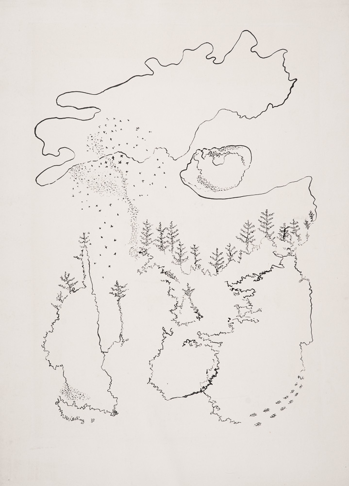Edmund Kesting | Lichtung im Schnee I (große Fassung) (1935) | MutualArt
