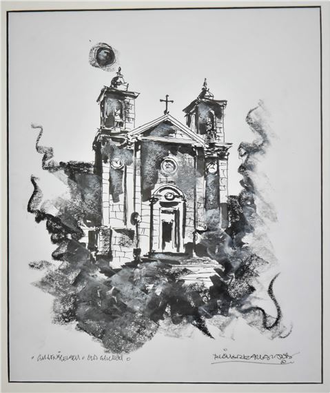 G?ajnsielem - Old Church by Richard England