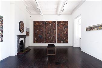 Installation view of Vusi Khumalo exhibition at Everard Read/ CIRCA, Cape Town.