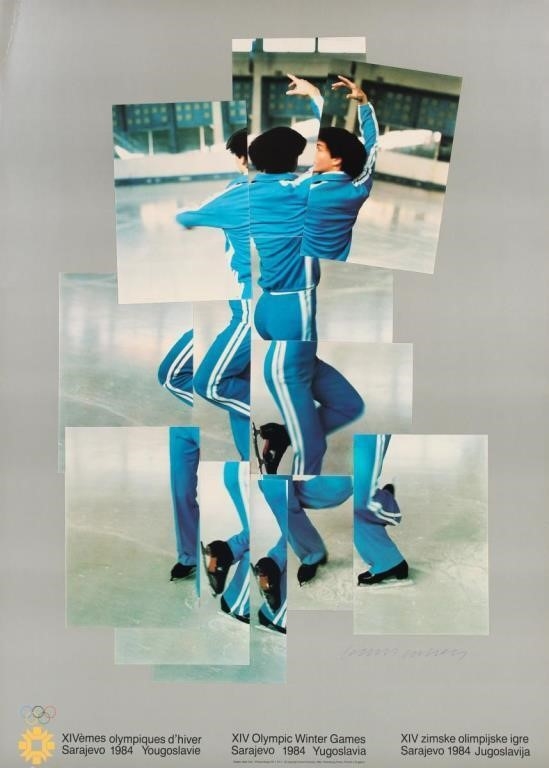 Artwork by David Hockney, 1984 Sarajevo Winter Olympic Games, Made of poster