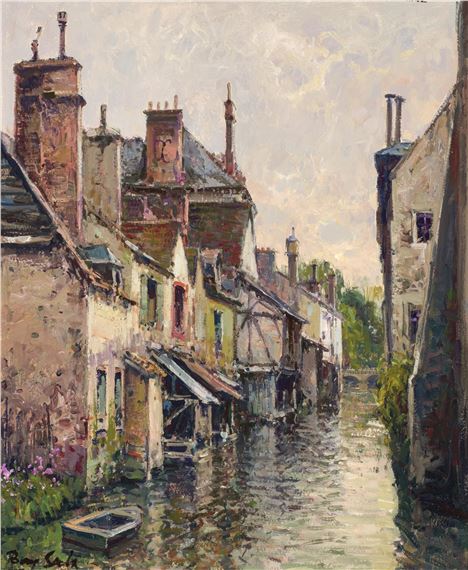 El pequeño canal. Montargis. Francia by Juan Bayón Salado