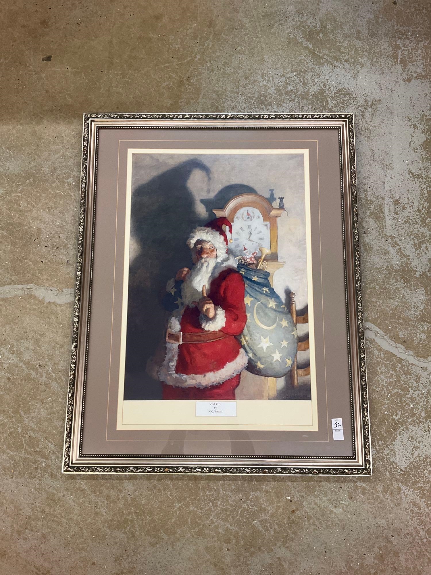 N.C. Wyeth Santa Claus Print by N.C. Wyeth