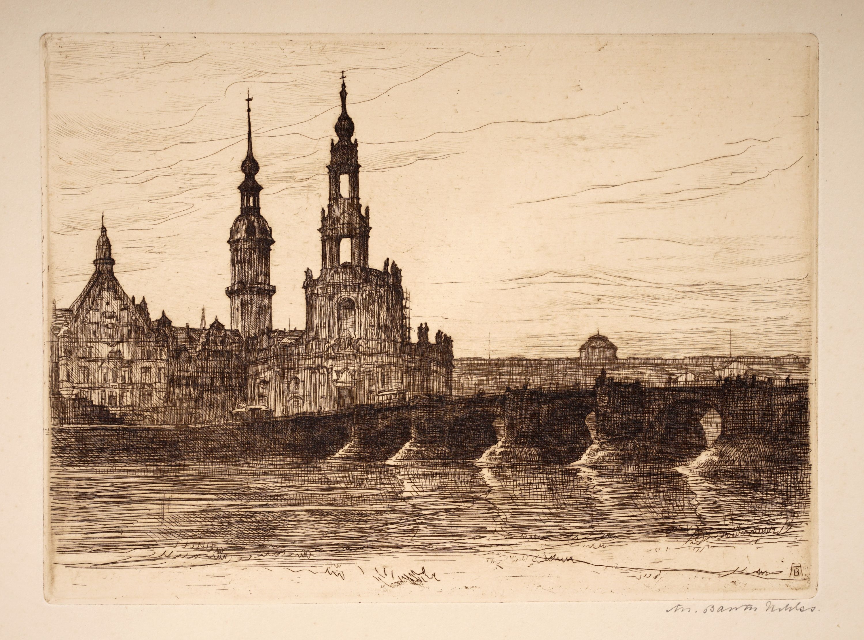 Arthur Julius Barth | Julius Arthur Barth, Dresden – Bahnanlagen an der ...