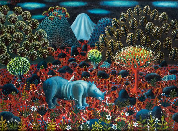 "Il giardino del rinoceronte" by Tamás Galambos, 1970